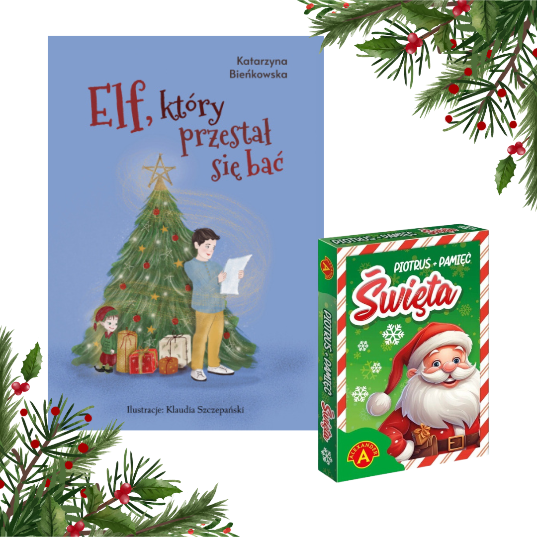 "Elf, który przestał się bać" + karty do gry w Piotrusia