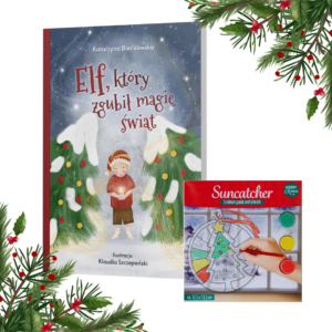 "Elf, który zgubił magię świąt" i witraż do malowania
